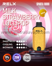 Load image into Gallery viewer, Relx SPARTA 18000 Puffs-Milk Strawberry Lollipop