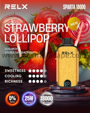 Load image into Gallery viewer, Relx SPARTA 18000 Puffs-Strawberry Lollipop