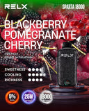 Relx SPARTA 18000 Puffs-Blackberry Pomegranate Cherry