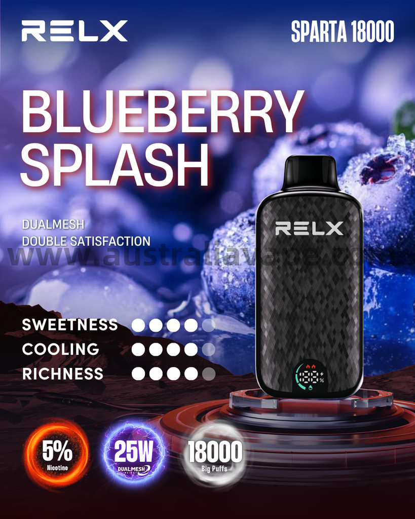 Relx SPARTA 18000 Puffs-Blueberry Splash