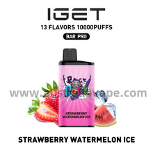 Load image into Gallery viewer, IGET Bar Pro Disposable Vape 10000 Puffs - Strawberry Watermelon Ice