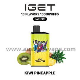 IGET Bar Pro Disposable Vape 10000 Puffs - Kiwi Pineapple