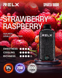 Relx SPARTA 18000 Puffs-Strawberry Raspberry