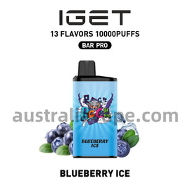 IGET Bar Pro Disposable Vape 10000 Puffs - Blueberry Ice