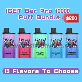 5 x IGET Bar Pro10000 Puffs Bundle