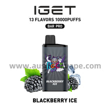 Load image into Gallery viewer, IGET Bar Pro Disposable Vape 10000 Puffs - Blackberry Ice